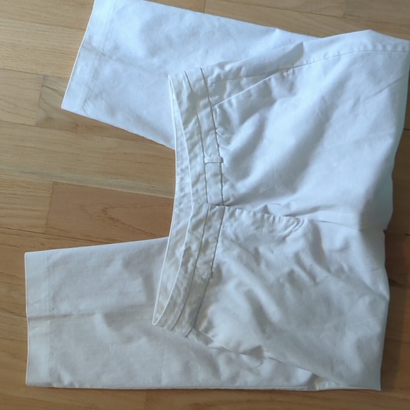 Worthington Modern Fit Size 14 White Cotton Pants with Pockets - Picture 2 of 4